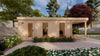 Coyard tuinhuis met overkapping modern 4x7,8