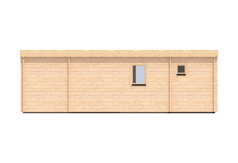 Image of Coyard tuinhuis met overkapping modern 4x7,8